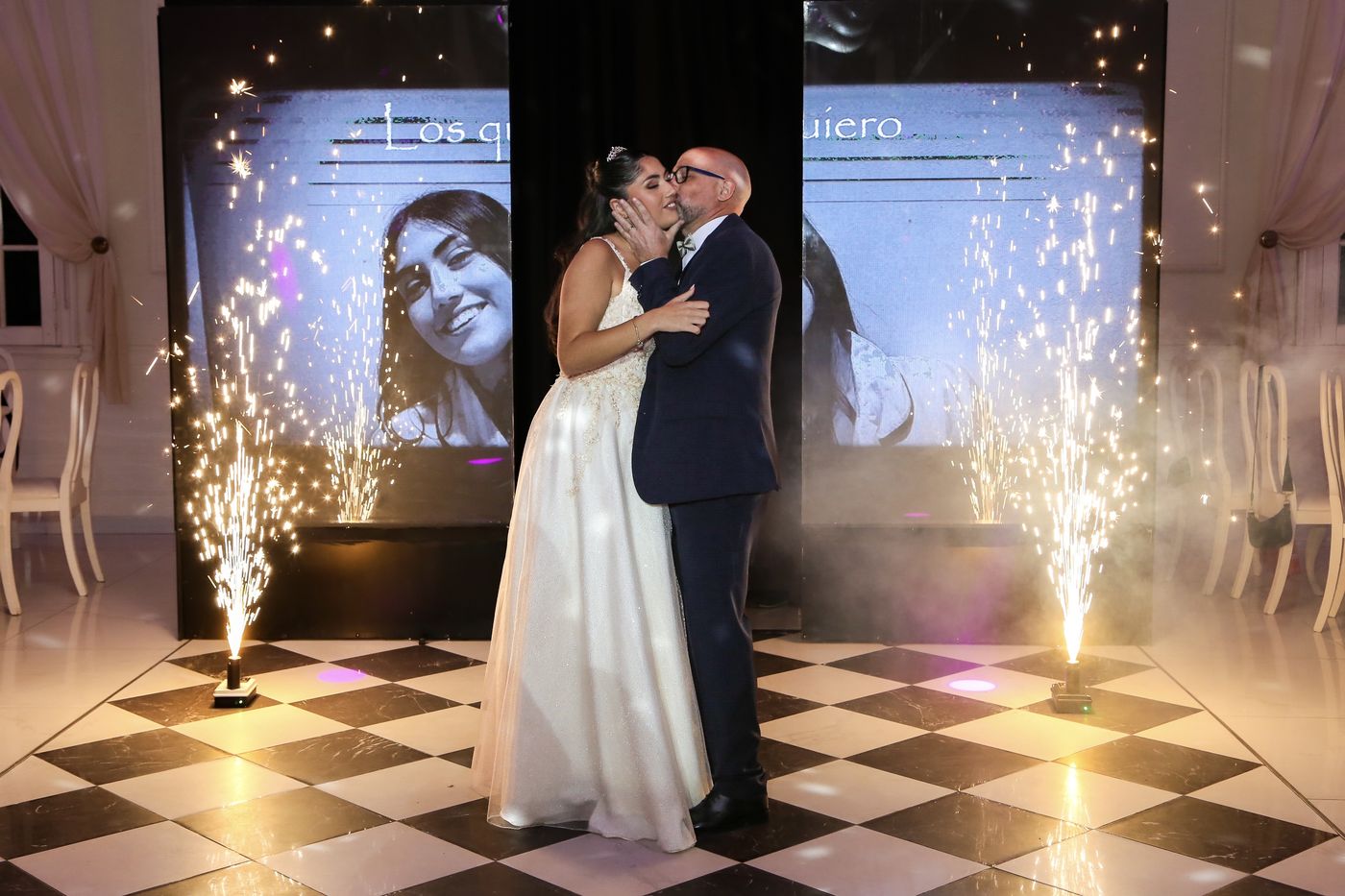 Con su papá